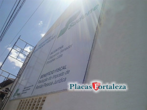 placa de lona com impressão digital