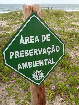 placa de preservação ambiental, placa de licença ambiental